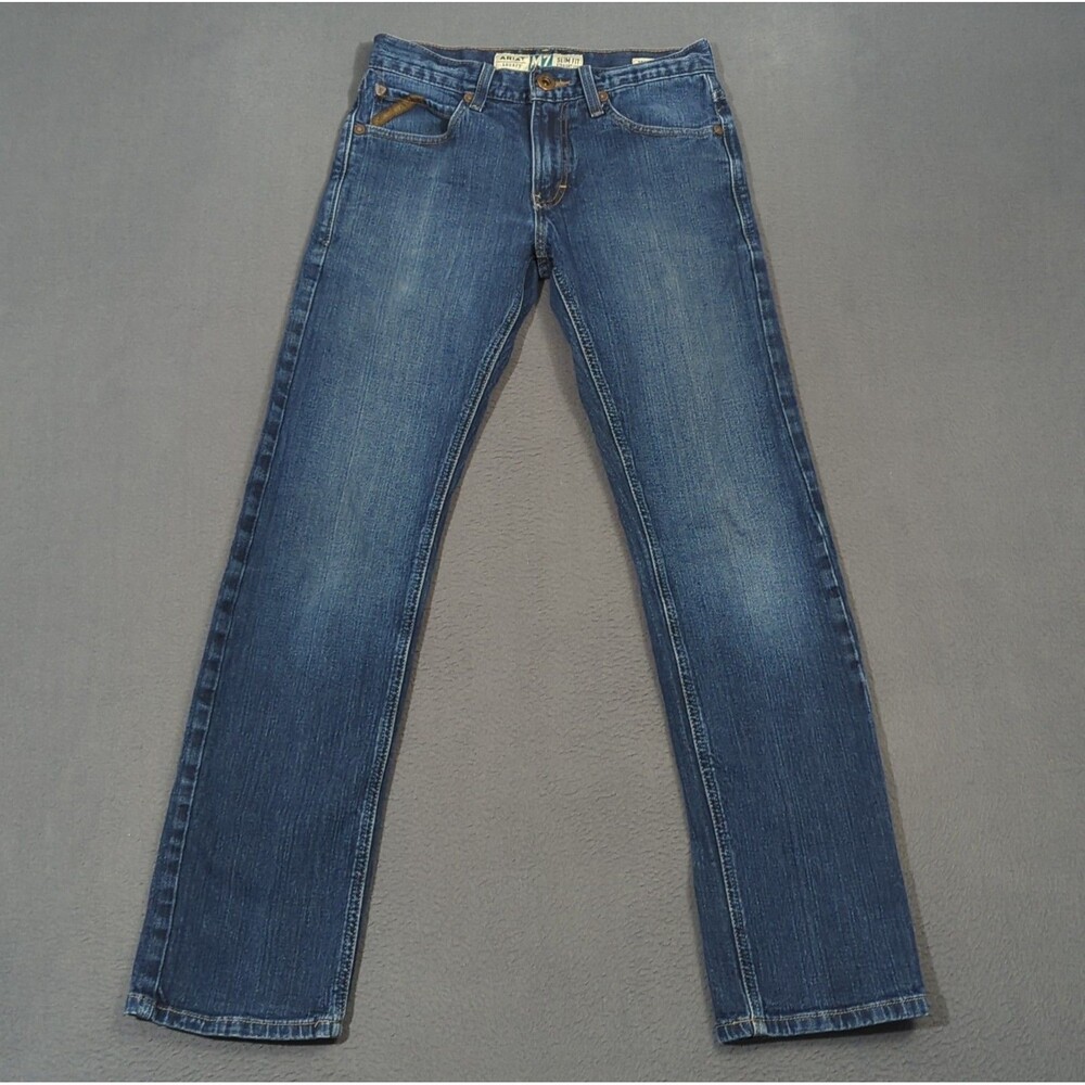 Ariat Jeans Men's 28x32 Blue M7 Rocker Stretch Legacy Stackable Straight Leg